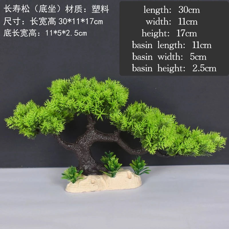 plante artificielle bonsaï en plastique pour décoration intérieure - vue 16 sur 41