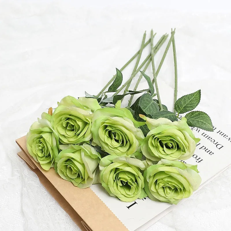 rose artificielle dégradé pour décoration fête thème féerique - vue 15 sur 16