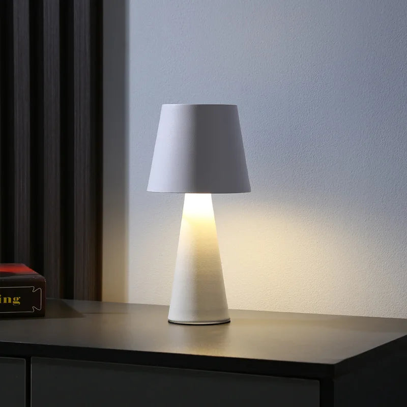 lampe de table rétro rechargeable minimaliste moderne et étanche - vue 2 sur 7