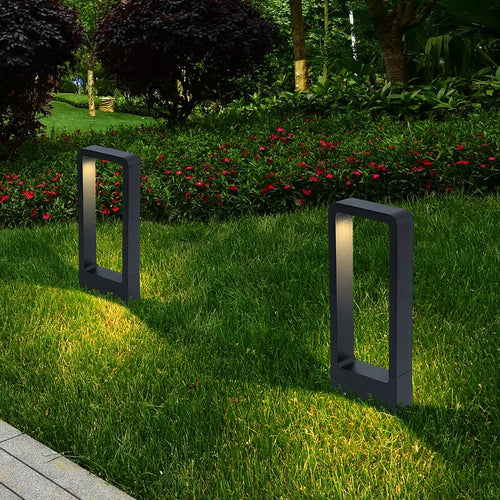 LED10W éclairage pelouse lampe extérieure étanche IP65 en alliage d'aluminium de Style chinois en forme d'arc parc Villa jardin paysage décoration - vue 4 sur 14