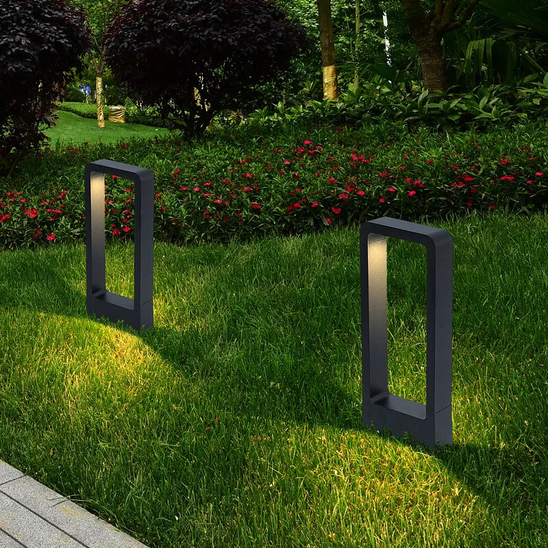 LED10W éclairage pelouse lampe extérieure étanche IP65 en alliage d'aluminium de Style chinois en forme d'arc parc Villa jardin paysage décoration - vue 3 sur 14