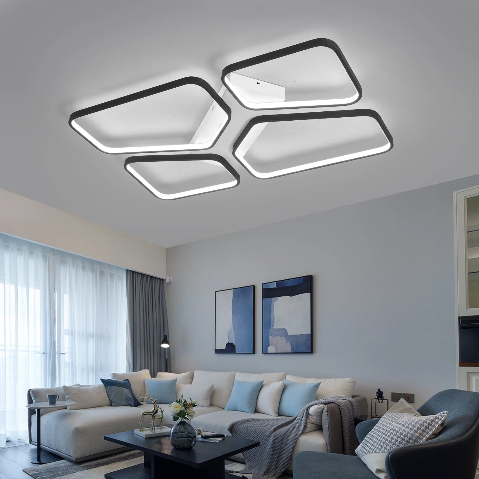 plafonnier à led moderne pour intérieur design élégant - vue 5 sur 8