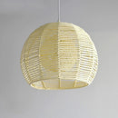 luminaire led nordique moderne en fer et corde de chanvre