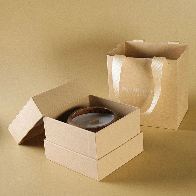coffret cadeau bougie parfumée noix de coco souvenir de noël - vue 6 sur 20
