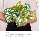 Artificial Grass Green Plants Wall Decor Accessories For Wedding,Plastic Monstera Fake Plants For Home Garden Bonsai Decoration