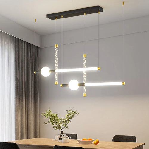 Modern minimalist design chandelier for contemporary interiors - vue 3 sur 8
