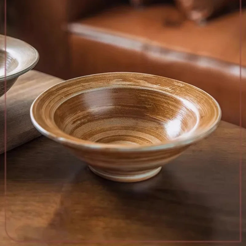 Bol ramen style chapeau paille céramique texture japonaise - vue 6 sur 7