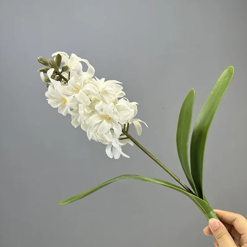 Set of 2 realistic artificial hyacinth flowers for indoor decoration - vue 12 sur 11