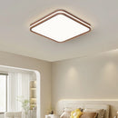 Minimalist nordic wooden ceiling light with modern LED lighting