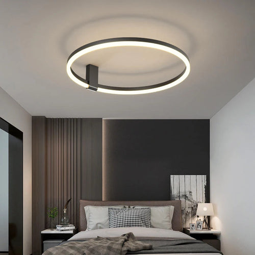 Modern minimalist LED ceiling light for loft decor - vue 2 sur 10