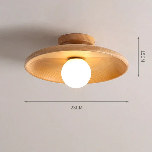 lampe de plafond led en bois moderne suspendue