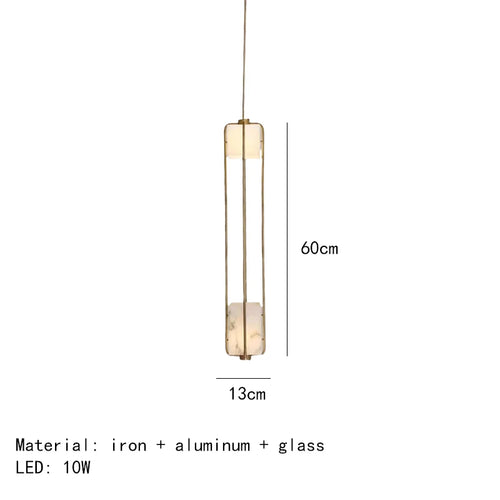 Lustre Art déco d'intérieur en verre blanc or noir en métal pour Hall d'hôtel salle à manger cuisine Bar lampe suspendue - vue 12 sur 12