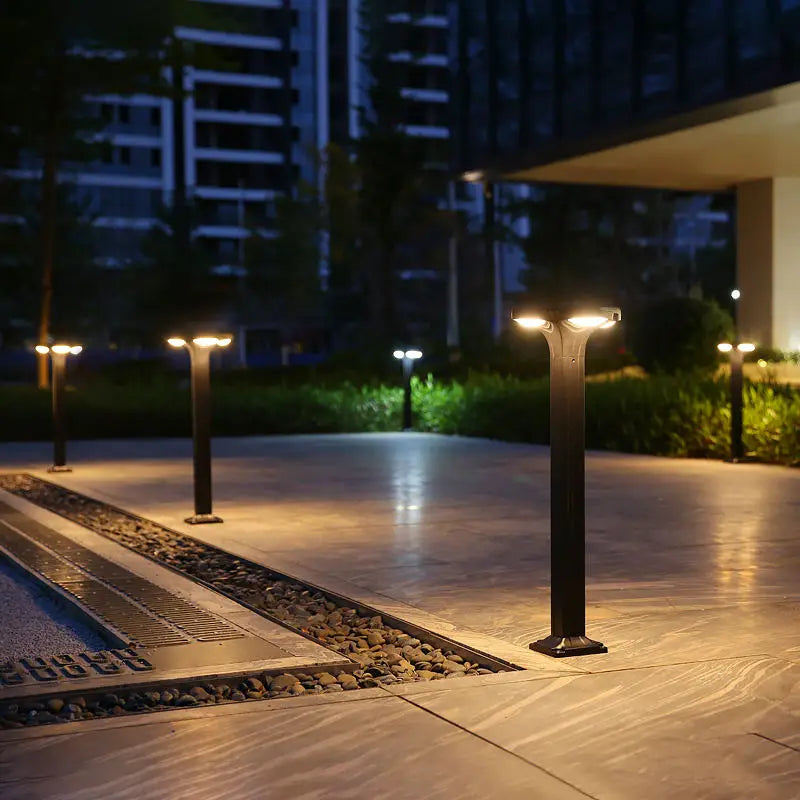 lampadaire solaire led étanche pour jardin en silicium monocristallin