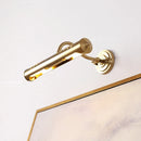 Decorative brass wall light in minimalist Japanese retro style
