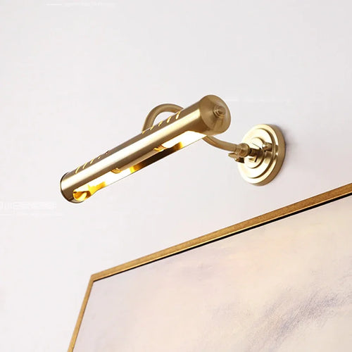 Decorative brass wall light in minimalist Japanese retro style - vue 2 sur 8
