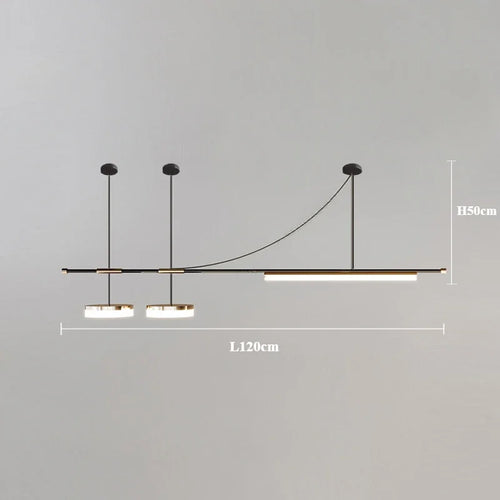 Modern minimalist nordic chandelier for interior decor - vue 10 sur 16