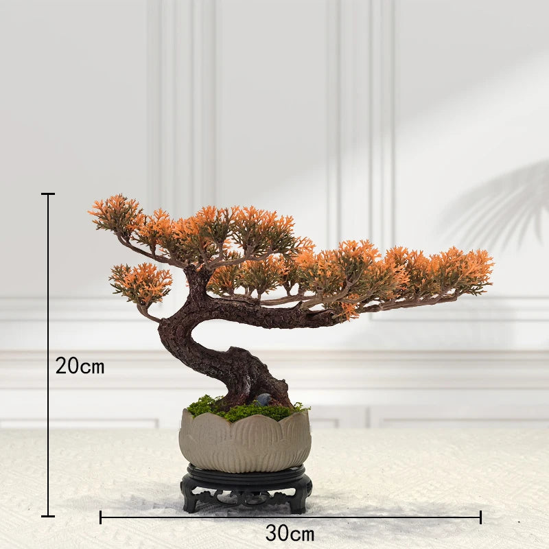 décoration intérieure faux arbre bonsaï style chinois pour un paysage apaisant - vue 14 sur 33