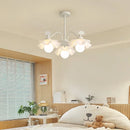 lustre nordique à fleurs style crémeux pour diverses pièces