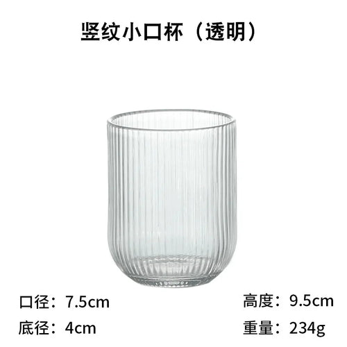 Tasses verre design créatif relief usage boissons maison