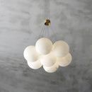 Lustre LED en forme de lune pour décoration de villa de luxe