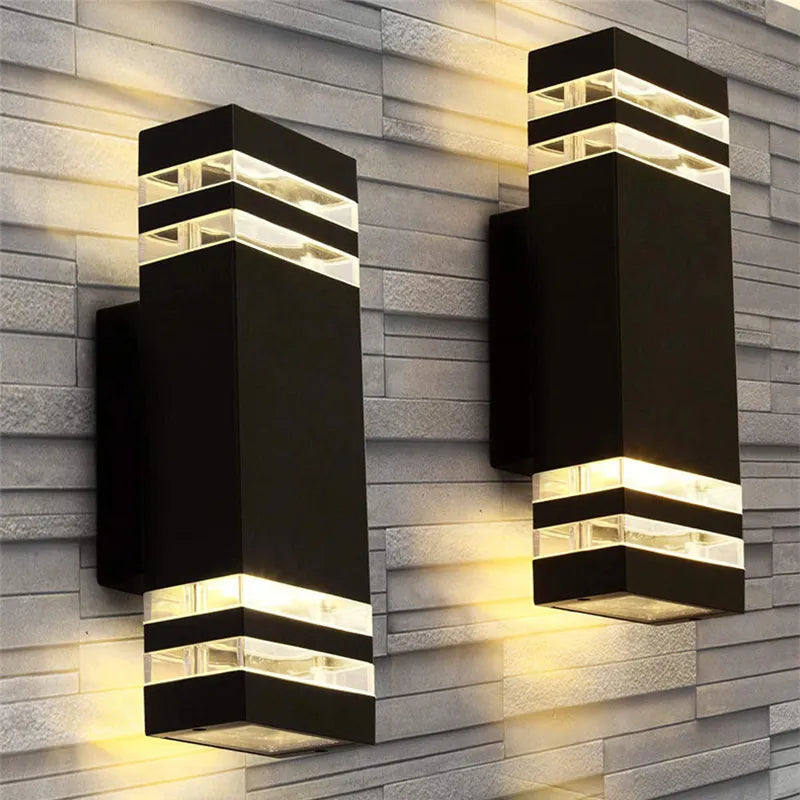 applique murale extérieure LED cubique - vue 2 sur 11