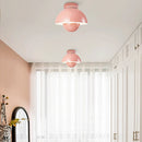 plafonnier LED moderne pot rond coloré