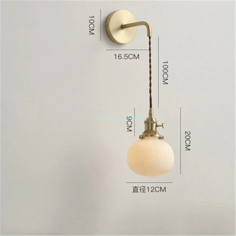 applique murale led nordique moderne en céramique vintage - vue 4 sur 15