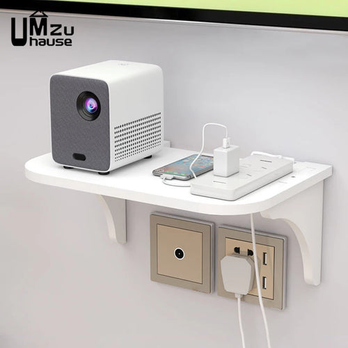étagère flottante pour routeur et accessoires de rangement mural - vue 6 sur 8