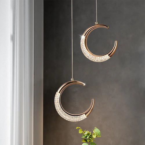lustre moderne en cristal géométrique pour décoration intérieure