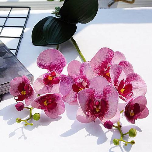 fleurs artificielles orchidées décoratives pour mariage et jardin - vue 2 sur 7