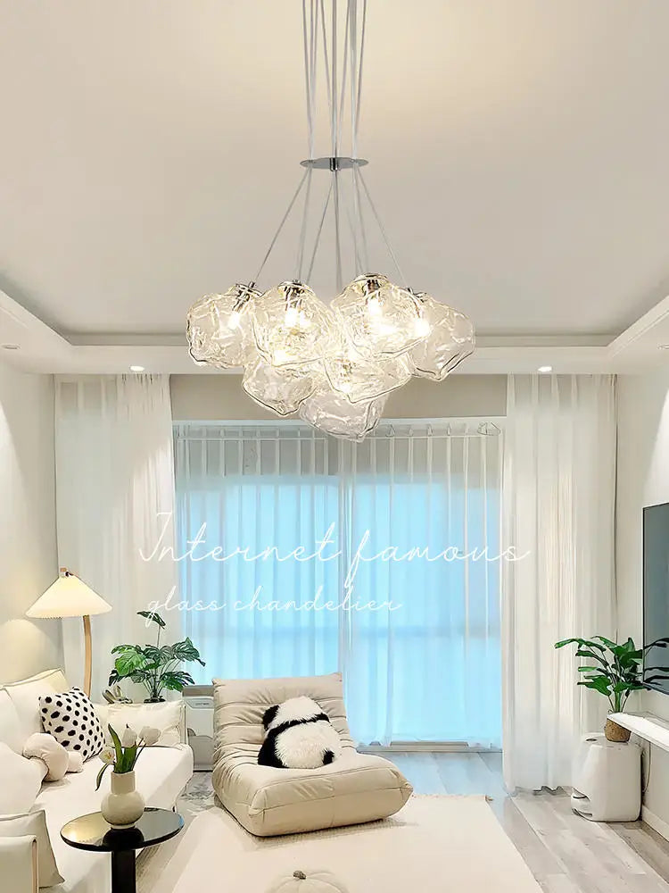 lustre moderne en forme de gâteau de glace pour décoration intérieure - vue 3 sur 9