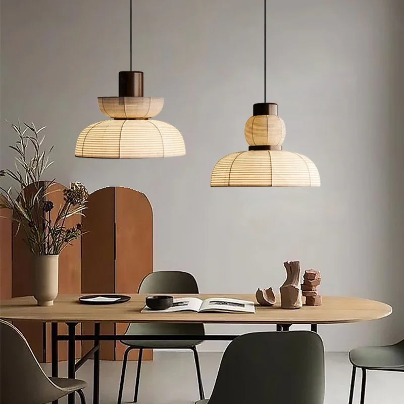 lustre wabi sabi minimaliste led pour restaurant bar - vue 5 sur 14