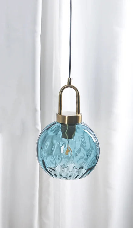 Modern minimalist glass LED chandeliers nordic design - vue 8 sur 12