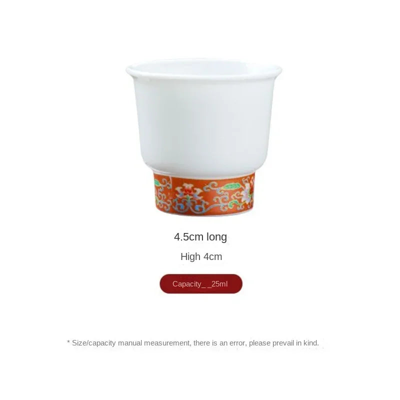 Service the kung fu porcelaine chinois 6 tasses - vue 7 sur 7