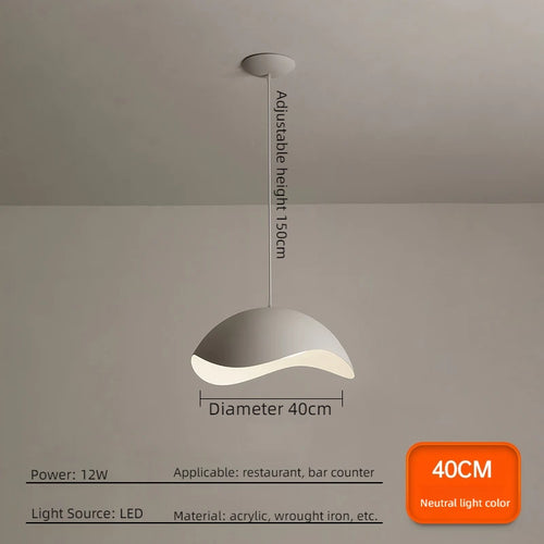 Nordic designer chandelier minimalist creative modern lamp - vue 8 sur 10