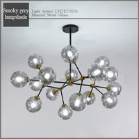 Modern minimalist kitchen, family, bedroom, dining-room, droplight attic luxury glass bubbles molecular droplight
