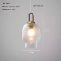 Minimalist glass chandelier with luxurious design for modern décor