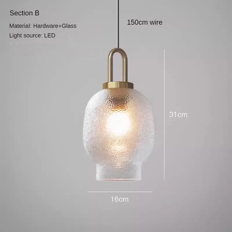 Minimalist glass chandelier with luxurious design for modern décor