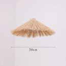Chinese rattan pendant light, hand woven straw hat lampshade pendant light, living room decoration, indoor lighting fixtures