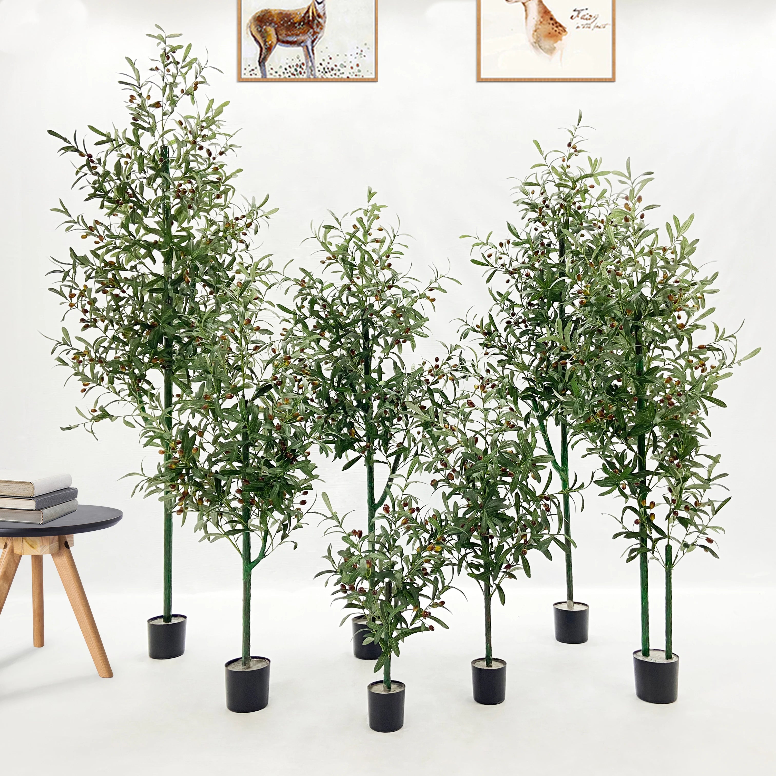 plante artificielle en pot pour décoration intérieure moderne - vue 3 sur 12