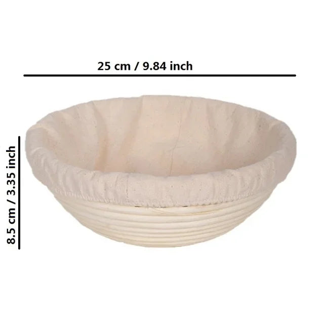 corbeille à pain en rotin panier de fermentation indonésien tissé - vue 18 sur 19