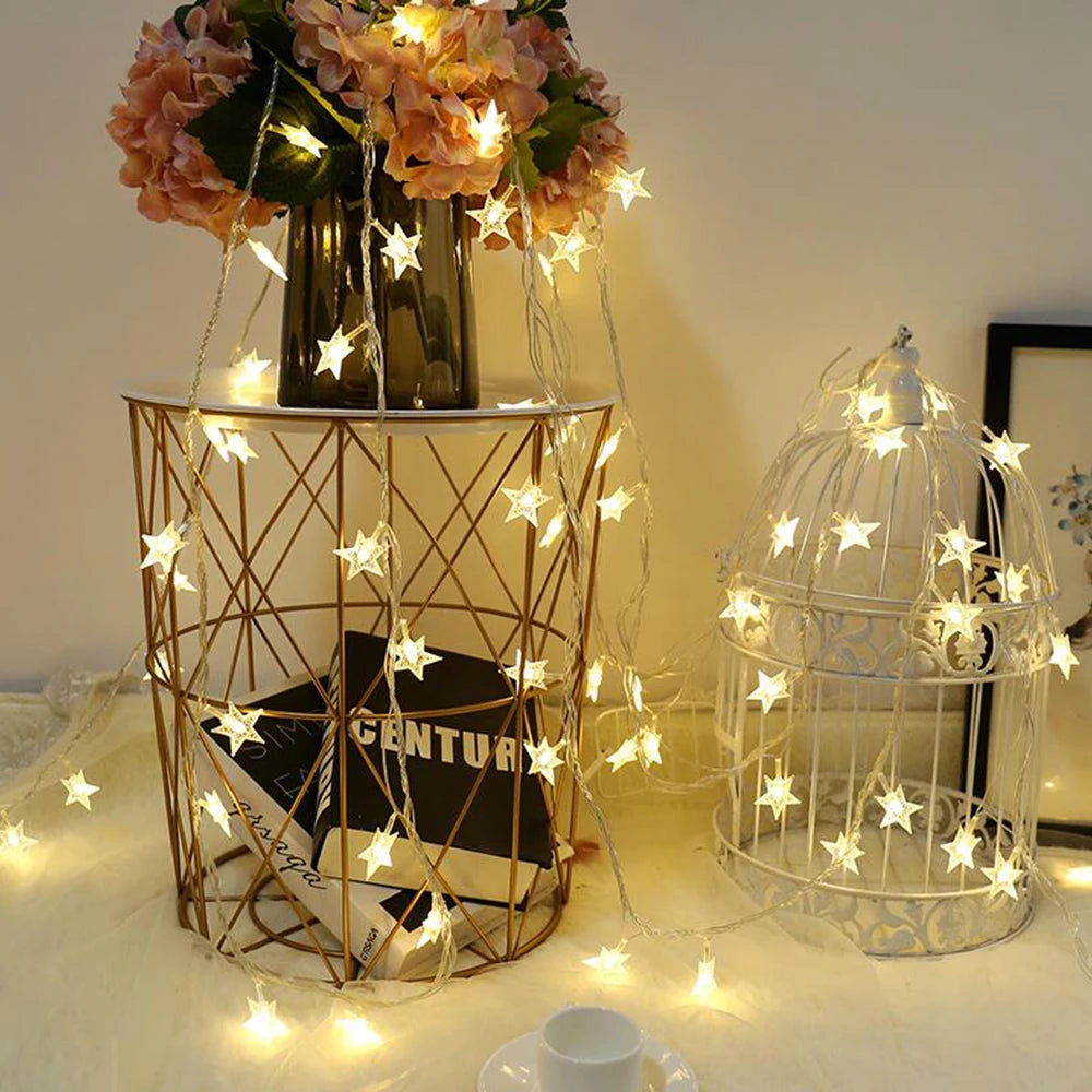 guirlande lumineuse étoile pour décoration extérieure et fêtes - vue 7 sur 12