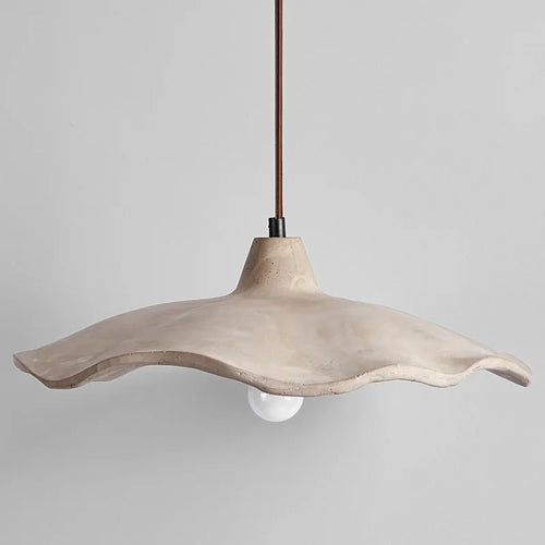 Japanese style calm breeze pendant light, bedroom bedside micro cement pendant light, homestay restaurant LED light - vue 5 sur 8