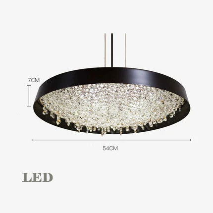Modern minimalist crystal chandelier for interior decoration - vue 11 sur 12