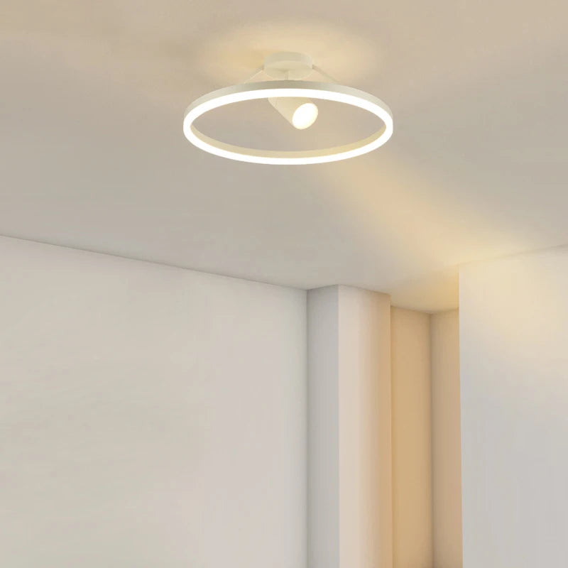 Modern minimalist ceiling light with nordic round spotlight - vue 3 sur 10