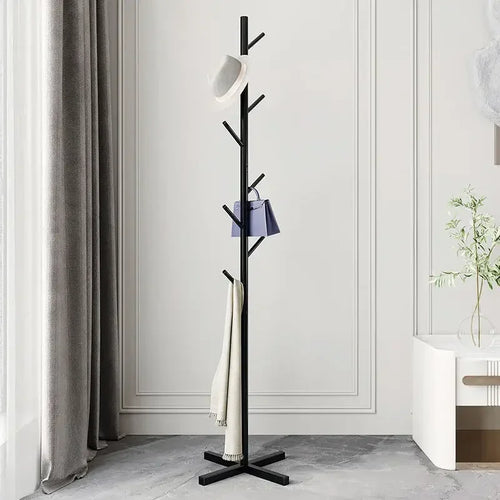 Metal Standing Holder for Purse, Tree with Light, Luxury Rock Plate Base, Marble Scarf and Bag Rack, Minimalist Stand - vue 13 sur 22