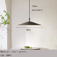 lampe led suspendue métallique 3 niveaux réglables pour bar ou restaurant