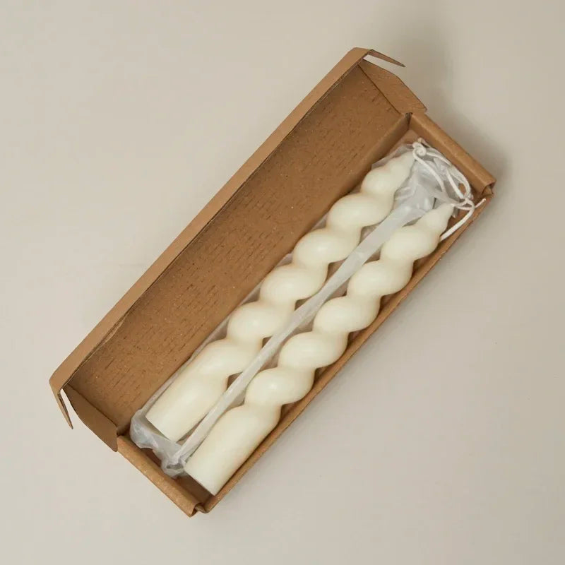 lot de 2 bougies spirales parfumées pour décoration intérieure et mariage - vue 11 sur 25