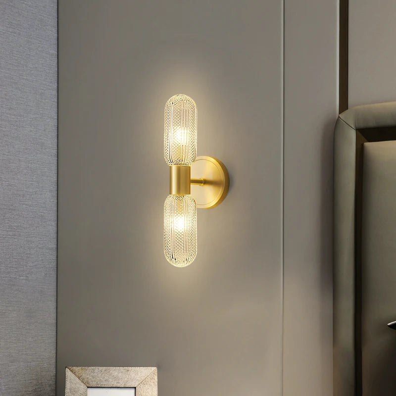 applique murale de luxe en cuivre minimalistes luminaires - vue 5 sur 7