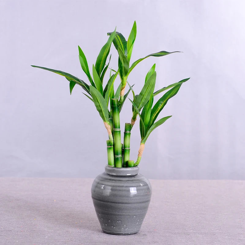plantes artificielles en bambou pour décoration intérieure et extérieure - vue 7 sur 13